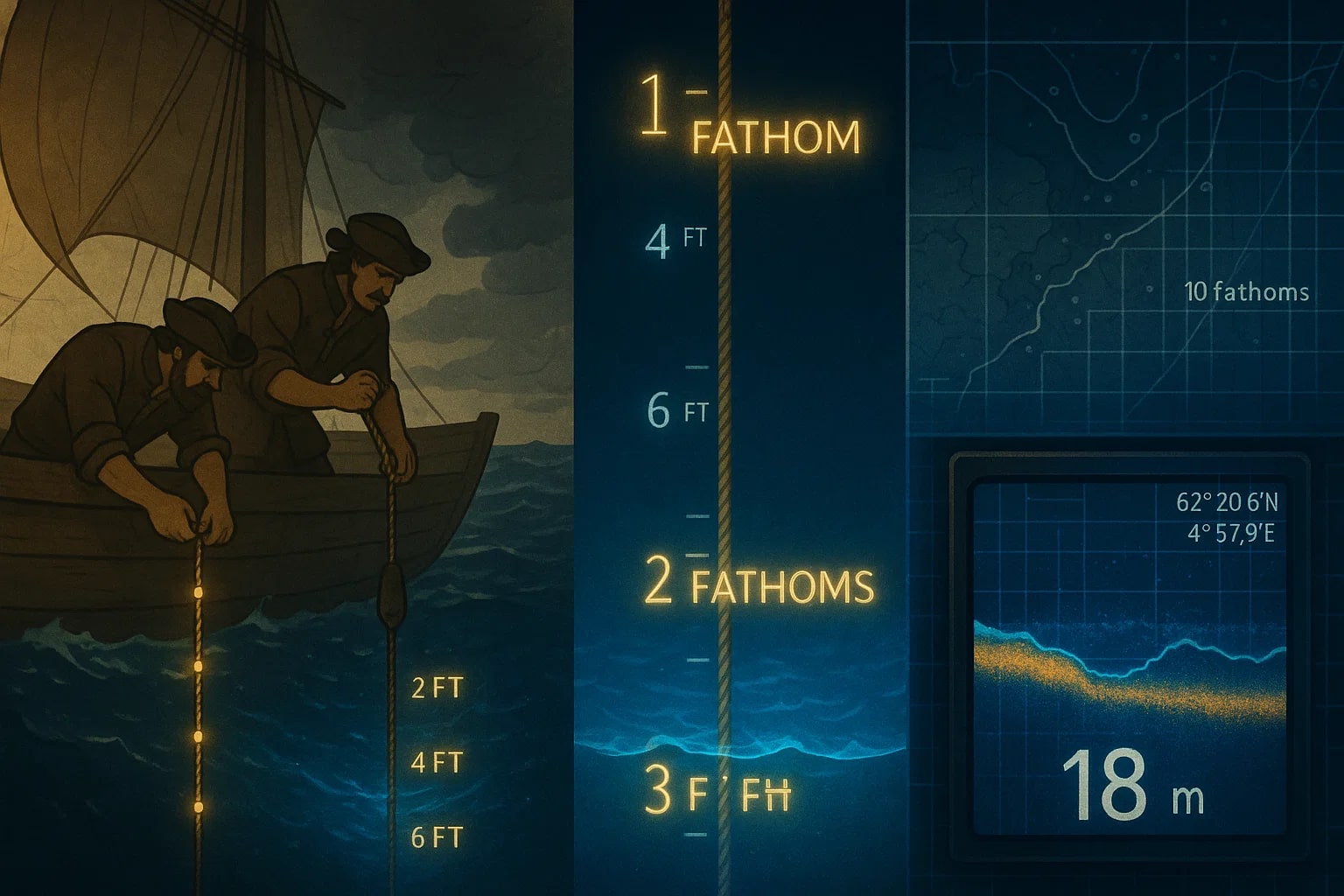 เครื่องมือแปลงฟุตเป็นฟาทอม