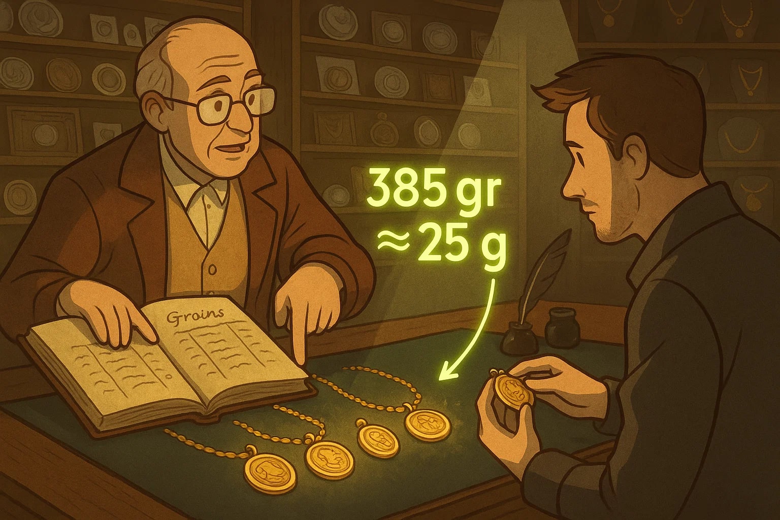 เครื่องมือแปลงหน่วยเมล็ดเป็นกรัม