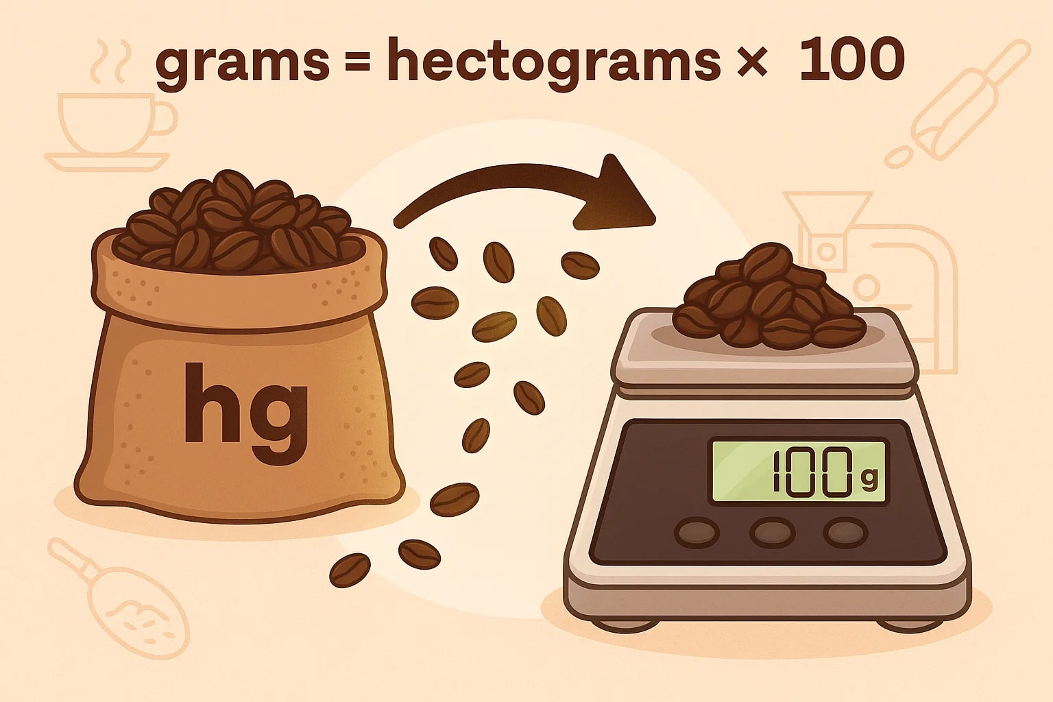 ตัวแปลงฮีกโตกรัมเป็นกรัม