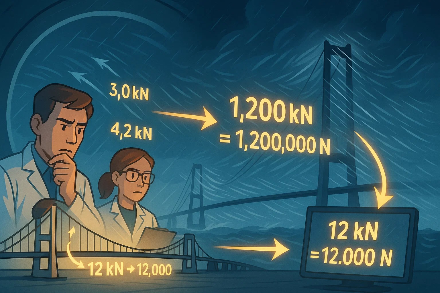 เครื่องมือแปลงหน่วยกิโลนิวตันเป็นนิวตัน