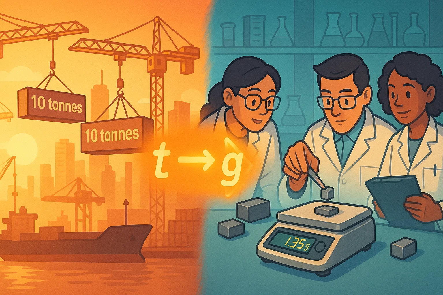 เครื่องมือแปลงตันเป็นกรัม