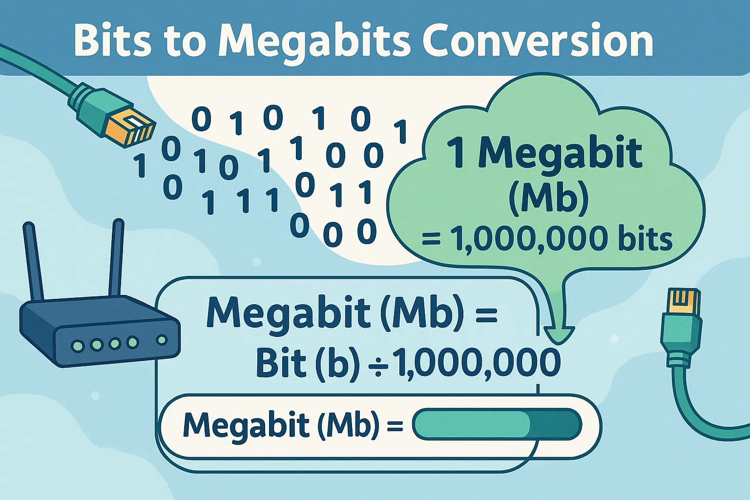Bits to Megabits Converter