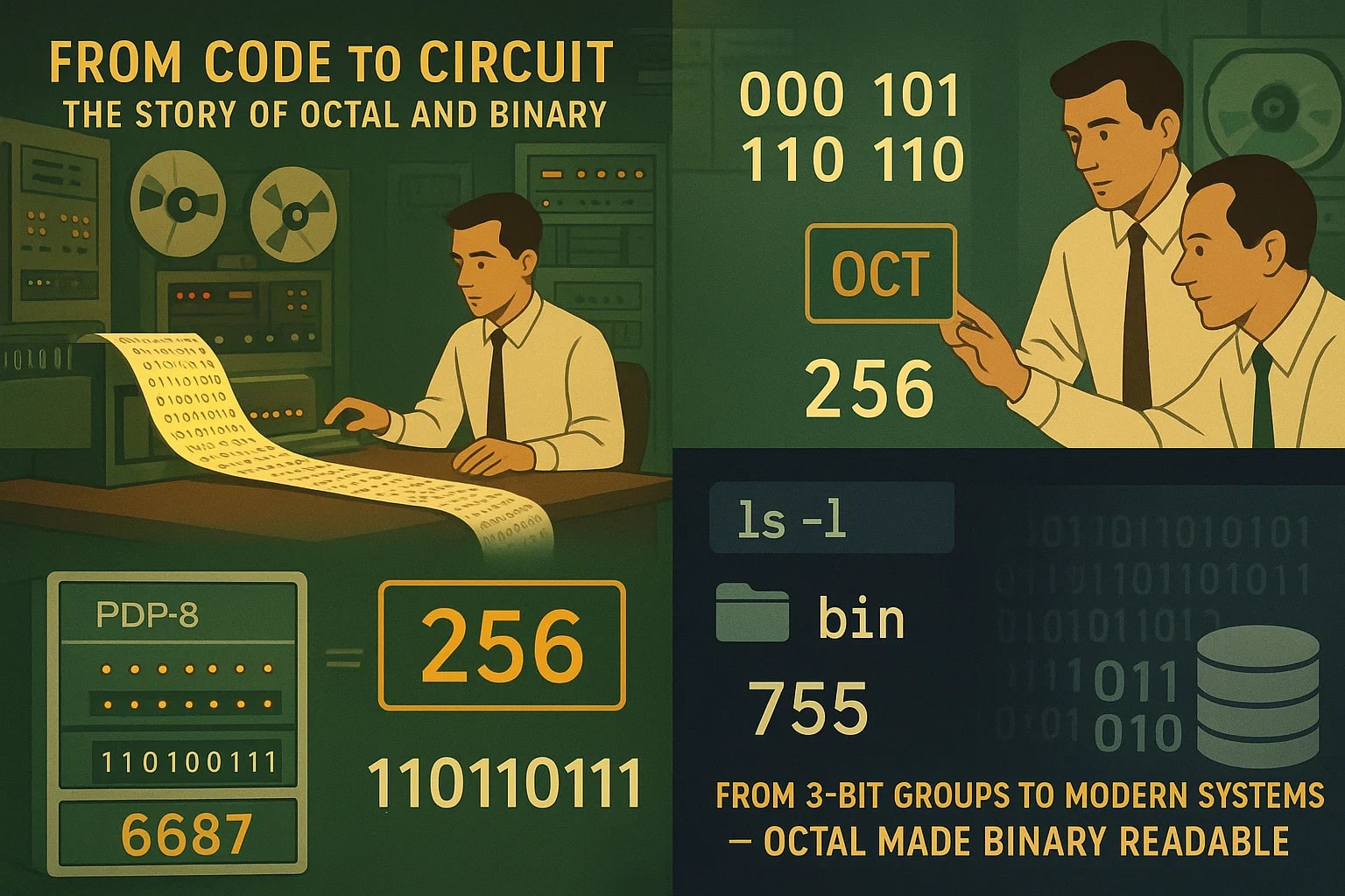 ตัวแปลงเลขฐานแปดเป็นฐานสอง
