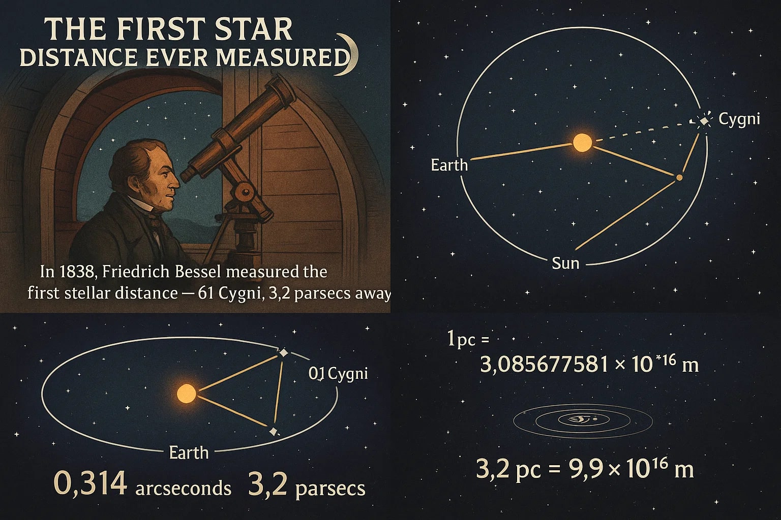 เครื่องมือแปลง Parseces เป็นเมตร