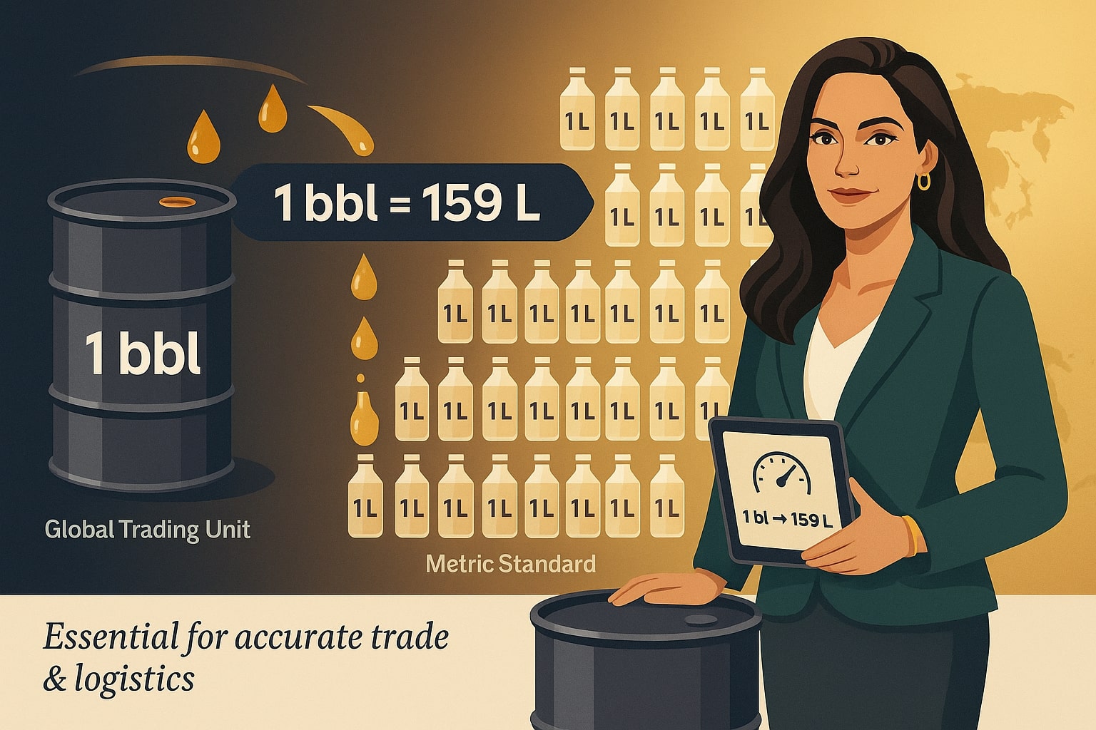 เครื่องมือแปลงถังน้ำมันเป็นลิตร