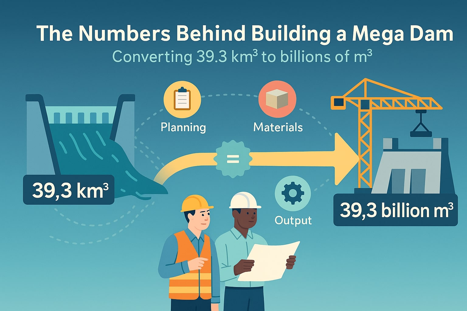 เครื่องมือแปลงลูกบาศก์กิโลเมตรเป็นลิตร