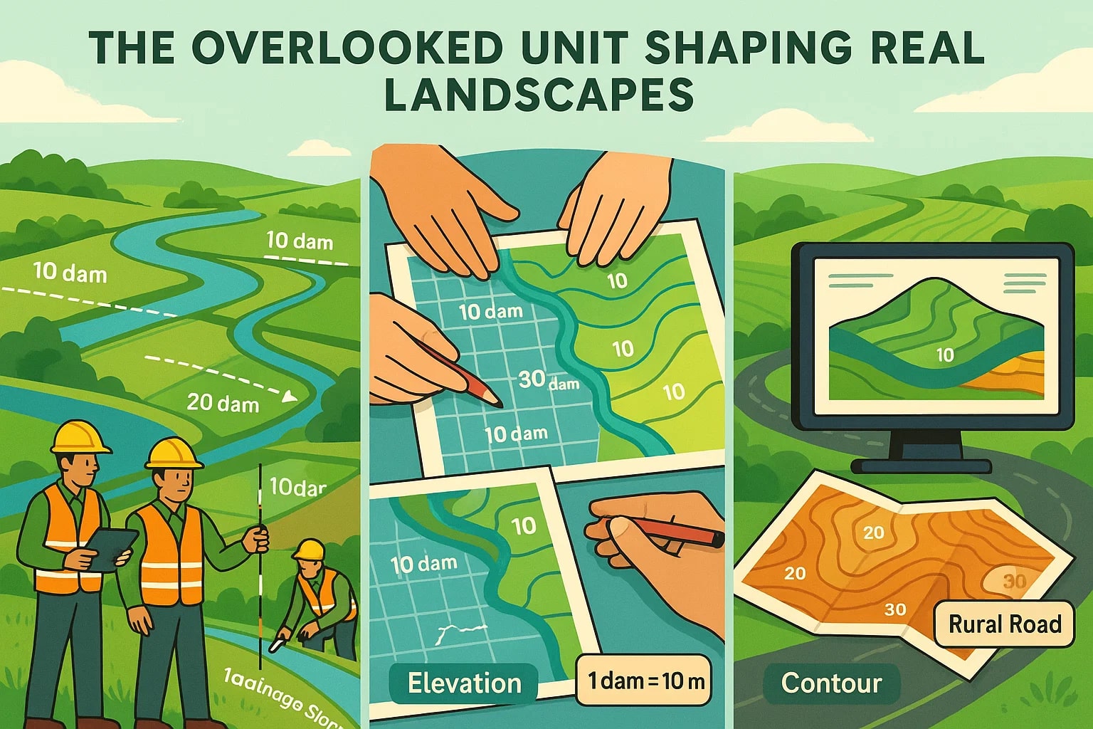 เครื่องมือแปลงเดคาเมตรเป็นเมตร