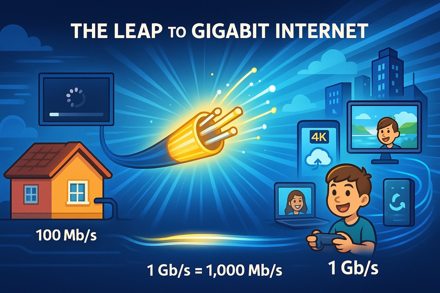ตัวแปลง Gigabit เป็น Megabit