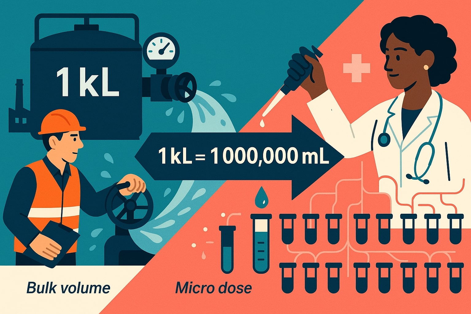 ตัวแปลงกิโลลิตรเป็นมิลลิลิตร