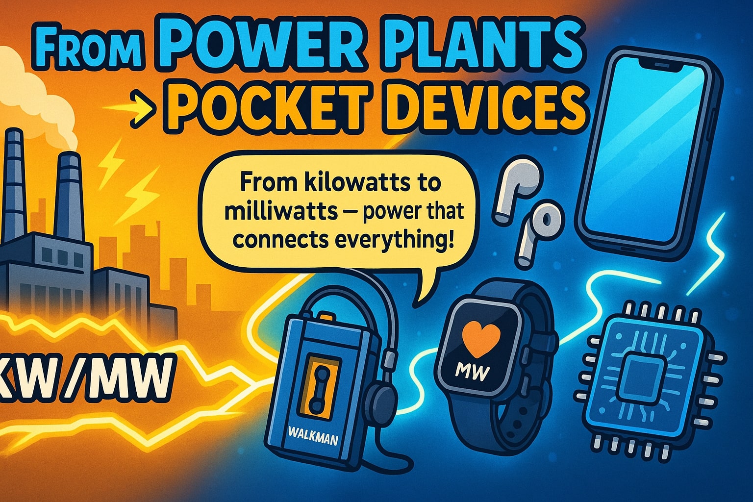 เครื่องมือแปลงกิโลวัตต์เป็นมิลลิวัตต์