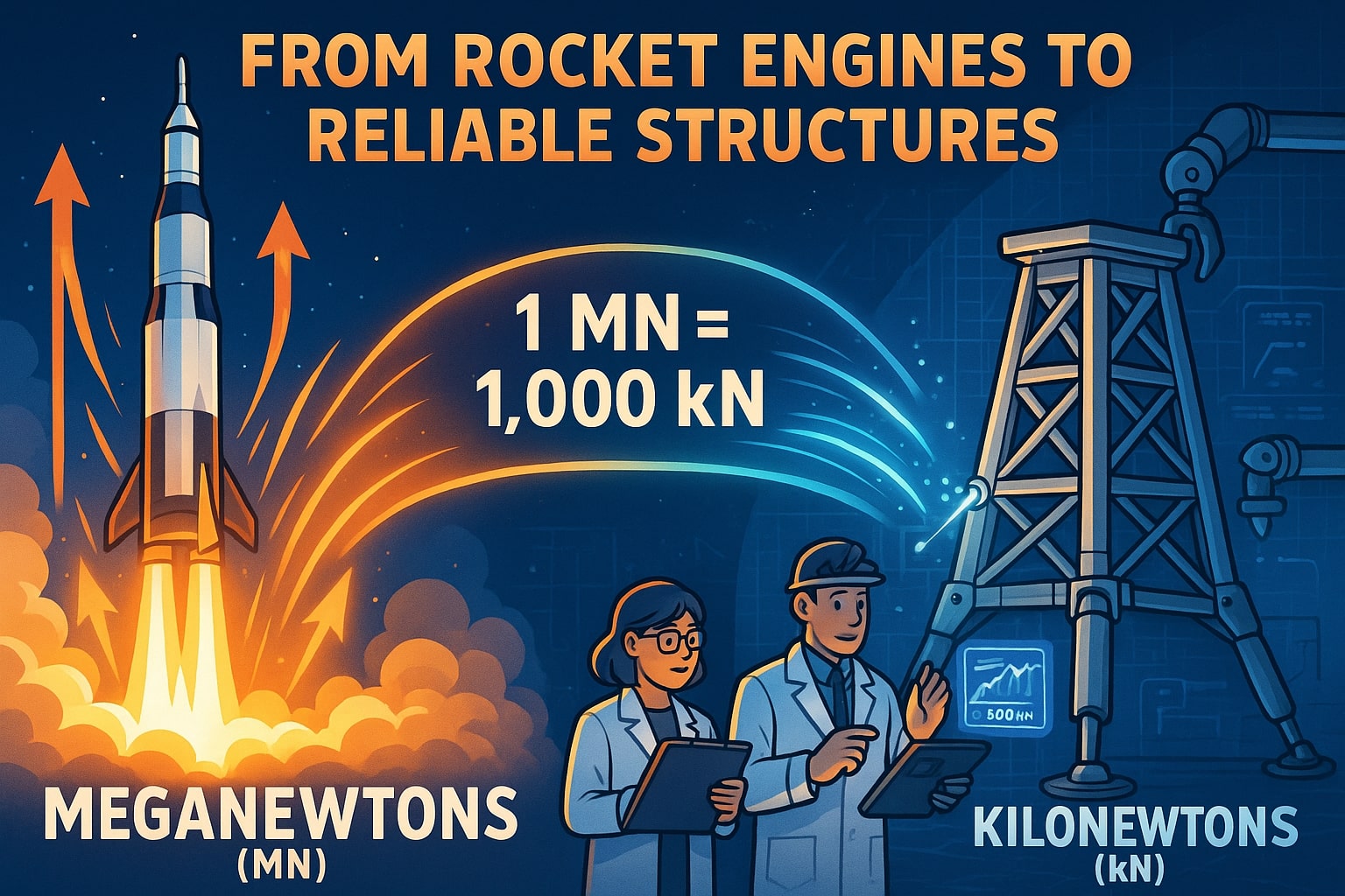 เครื่องมือแปลงเมกา นิวตันเป็นกิโลนิวตัน