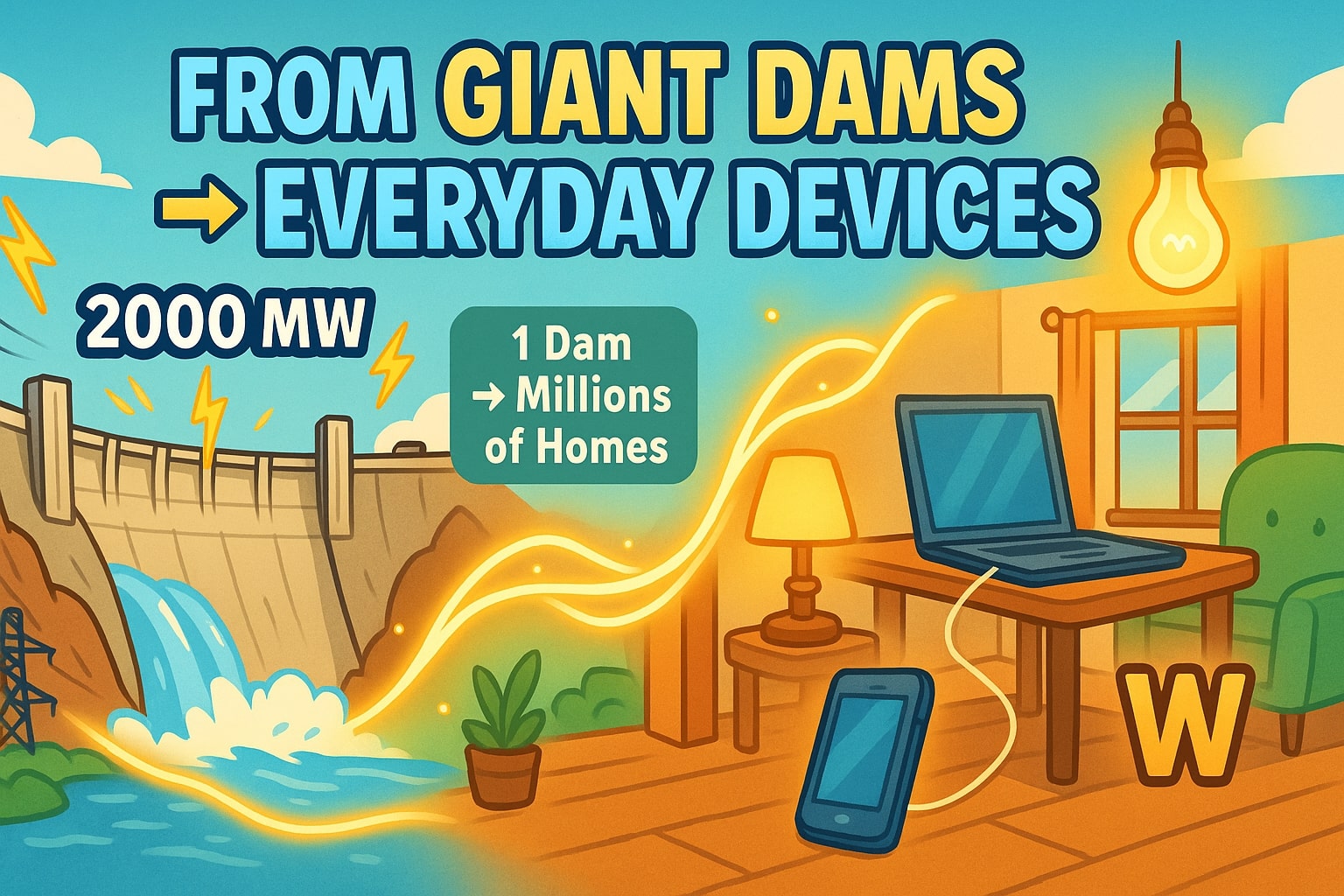 เครื่องมือแปลงเมกะวัตต์เป็นวัตต์