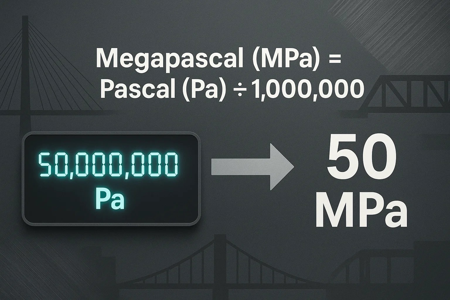 ตัวแปลง Pascal เป็น Megapascal