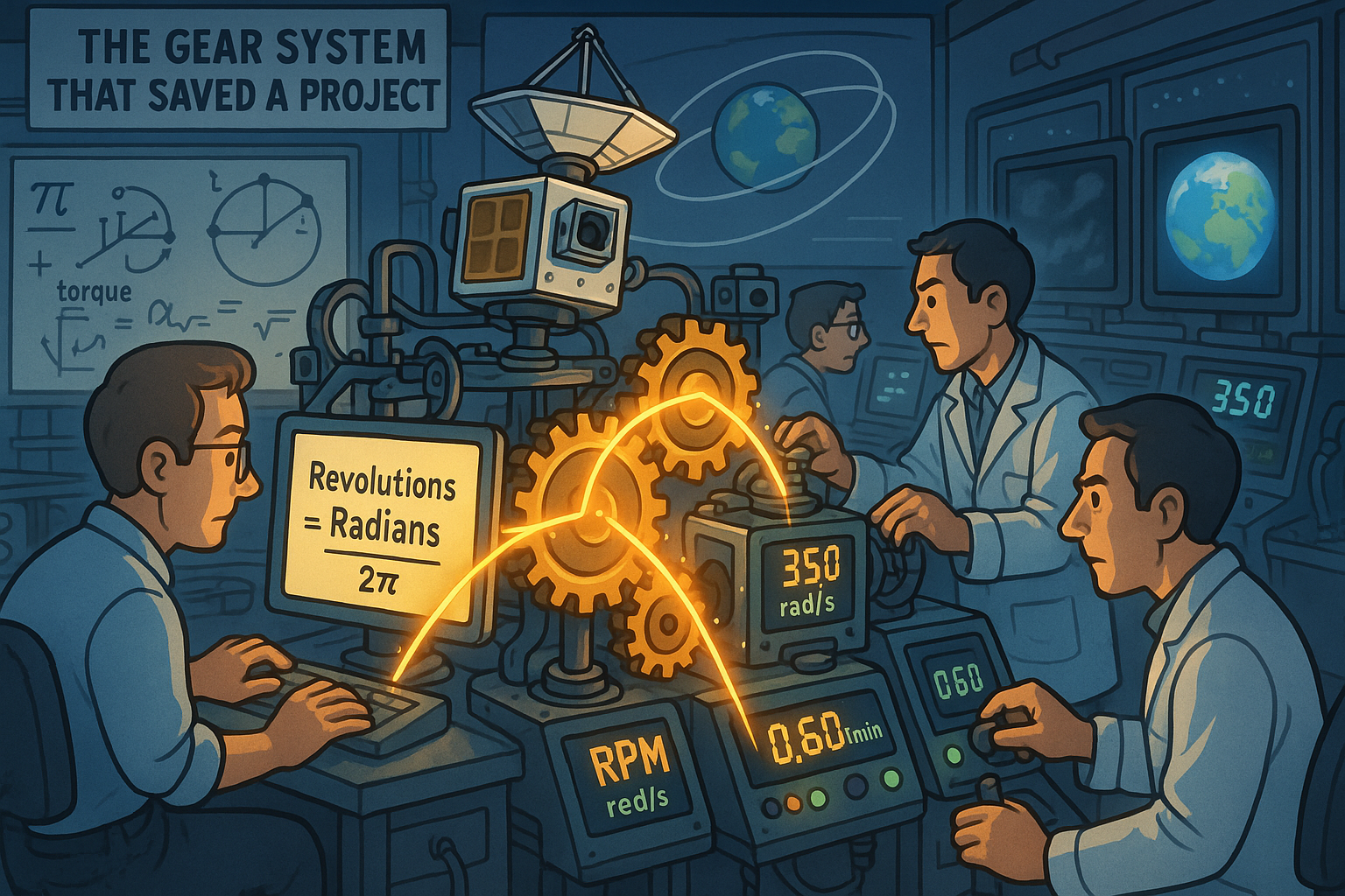 เครื่องมือแปลงค่ารัศมีเป็นรอบการหมุน