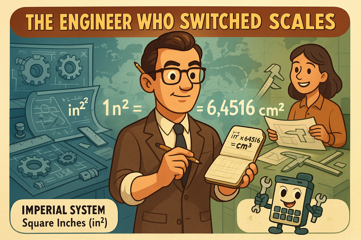 เครื่องมือแปลงตารางนิ้วเป็นตารางเซนติเมตร