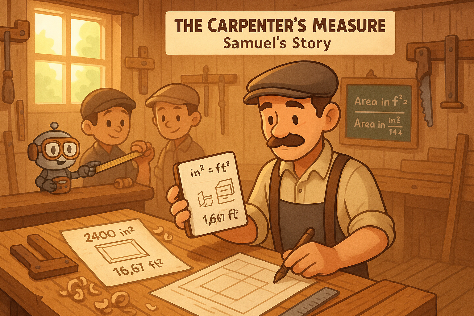 เครื่องมือแปลงตารางนิ้วเป็นตารางฟุต