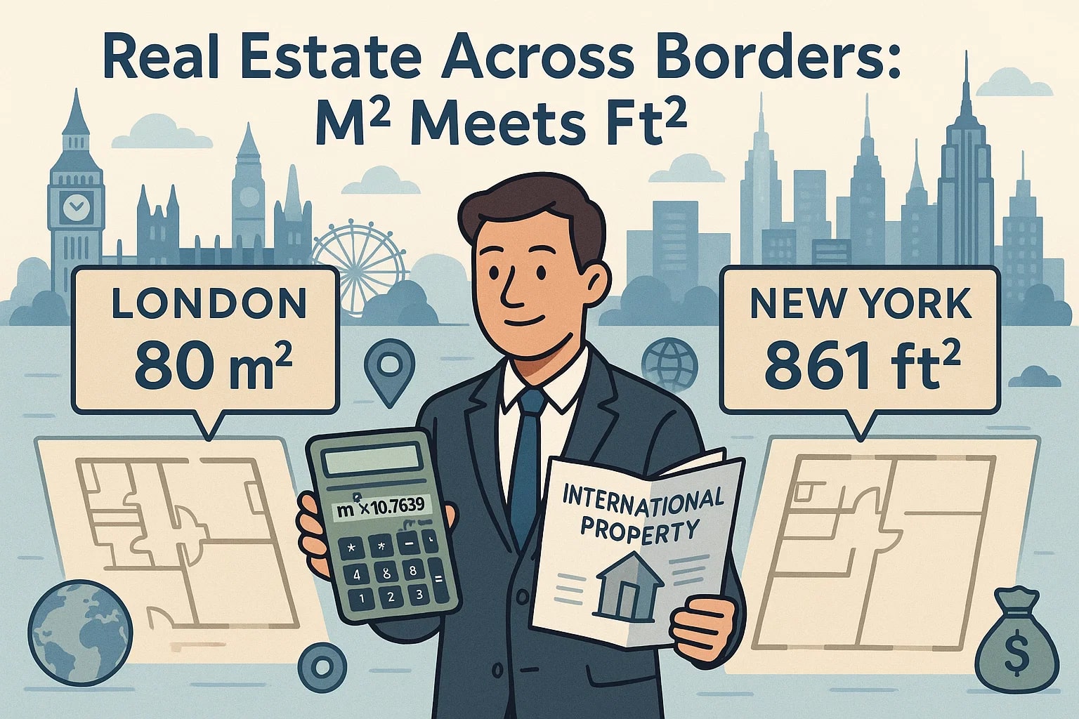 Square Meters to Square Feet Converter