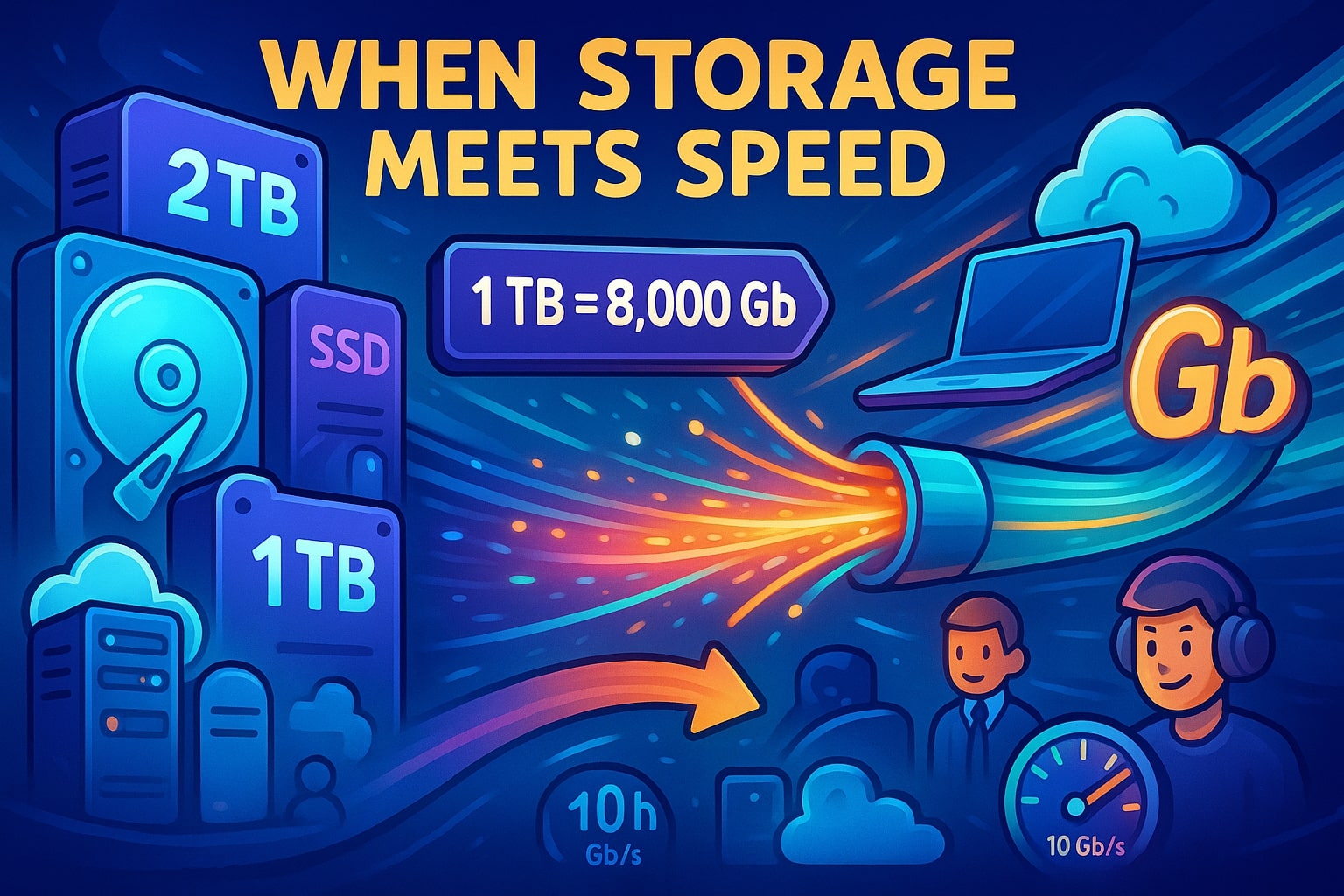 เครื่องมือแปลงเทราไบต์เป็นกิกะบิต